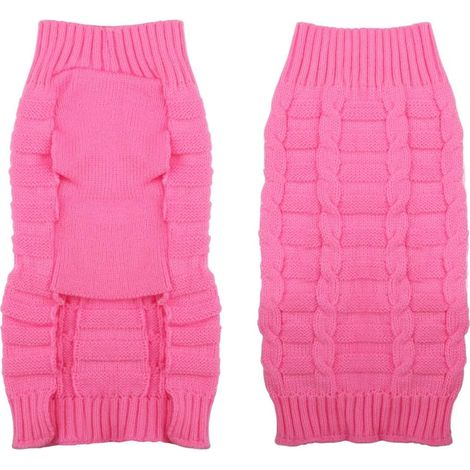 Pull chaud pour chat et chien (L, rose)