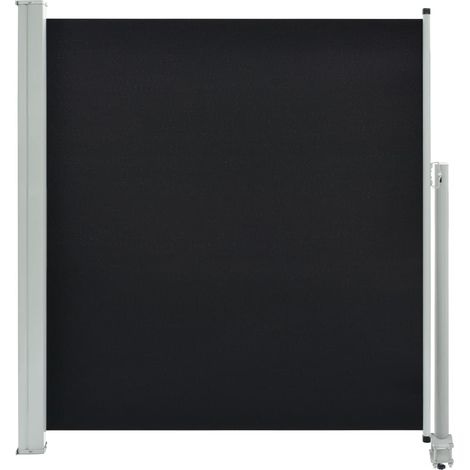 Tenda da sole laterale retrattile/schermo privacy per patio giardino terrazza balcone 140 x 300 cm nero 020007230