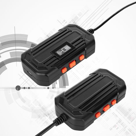 Caméra d'inspection endoscopique industrielle sans fil avec connexion Wi-Fi, 6 LED réglables intégrées, objectif 3,9 mm, résolution 1960x1080, étanche IP67, batterie rechargeable 2600 mAh compatible a (1/4)