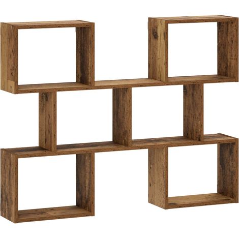 Estante de pared Madera envejecida 103 x 17 x 80 cm vidaXL (1/5)