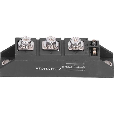 Pont redresseur 1600V thyristor MTC55A, protection automatique, accessoire d'alimentation pour redressement industriel. (1/5)