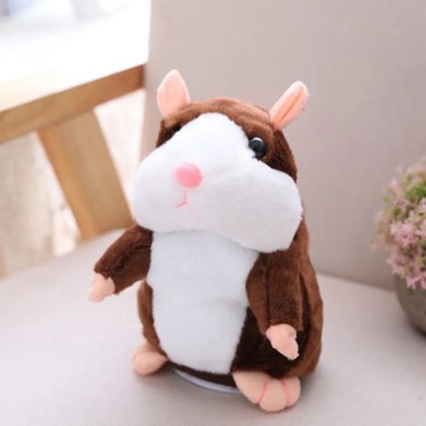 Hamster en peluche parlant, jouet électronique à répétition pour bébés et enfants, cadeau idéal pour les tout-petits. (1/4)