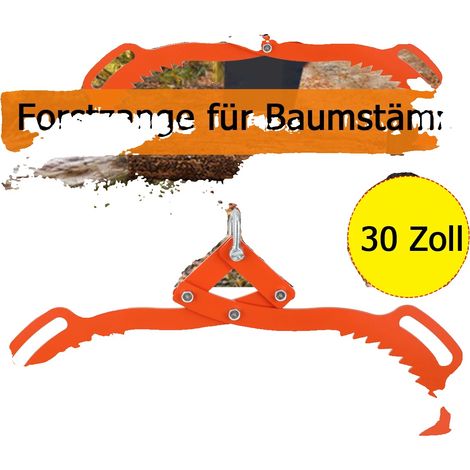 Pinces à levage de bûches, construction en acier, 30 pouces, performance lourde, design à griffes dentelées, prise ergonomique (1/5)