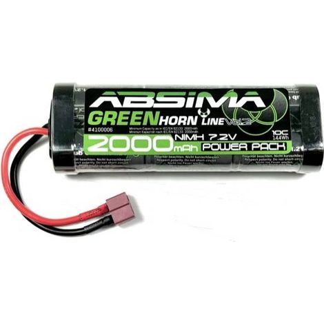 Absima Pack de batterie (NiMh) 7.2 V 2000 mAh Softcase fiche T mâle