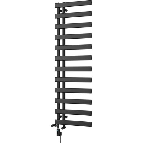 Agar - Black Dual Fuel Towel Rail H1564mm x W500mm Thermostatic WIFI (1/3)