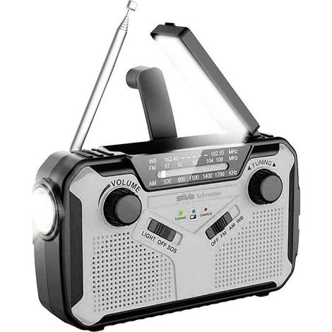 [GEBRAUCHT] B-Ware Silva Schneider SOS 112 Outdoorradio Notfallradio mit Akku Solarpanel Taschen... (1/2)