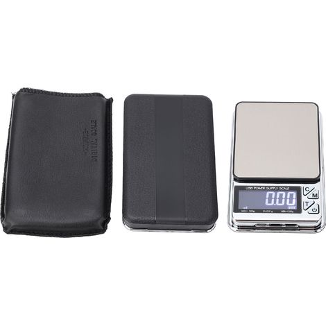 Eosnow Digital Milligram Scale 500G 0,01G 7 Einheiten USB -Lade -Taschenschmuck für Lebensmittelpulvermedizin (1/5)