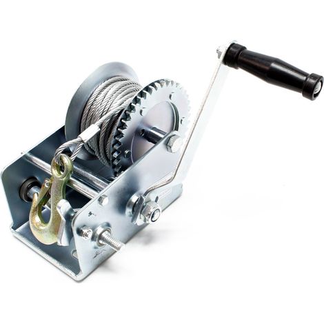 Verricello manuale 1.100kg 8m rapporto di trasmissione 4:1/8:1 argano a fune