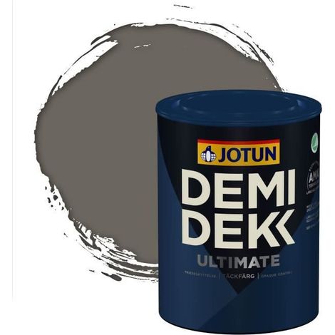 Peinture Bois - DEMI DEKK ULTIMATE - Satinée - RAL 7039 - 0,75L - Gris Quartz (1/2)