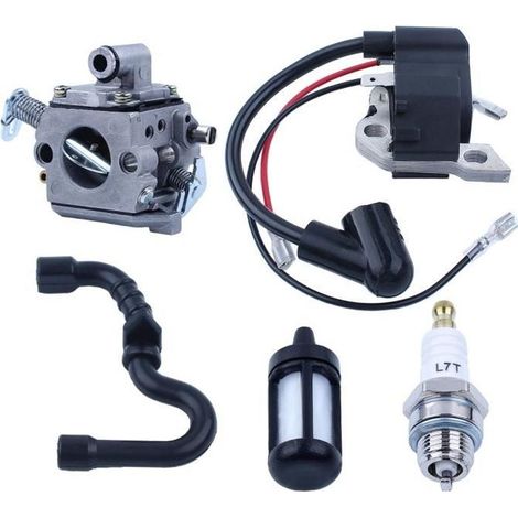 Carburateur Bobine d\'allumage Filtre de conduite de carburant Bougie d\'allumage Remplacement pour Stihl 017 018 MS180 MS170 MS 170 (1/4)