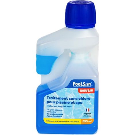 Bouteille doseuse Désinfectant Poolsan sans chlore piscine 250ml (1/6)