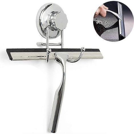 Raclette de douche, raclette à vitre en acier inoxydable (1/5)