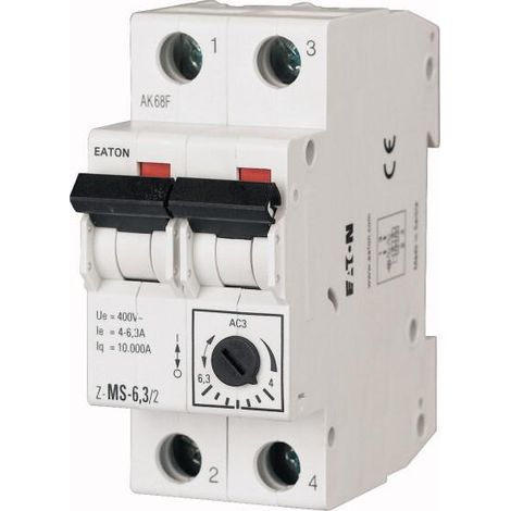 EATON Z-MS-25/2 INTERRUPTEUR DE PROTECTION DU MOTEUR Z-MS, 2P, 16.0A - 25.0A 248400