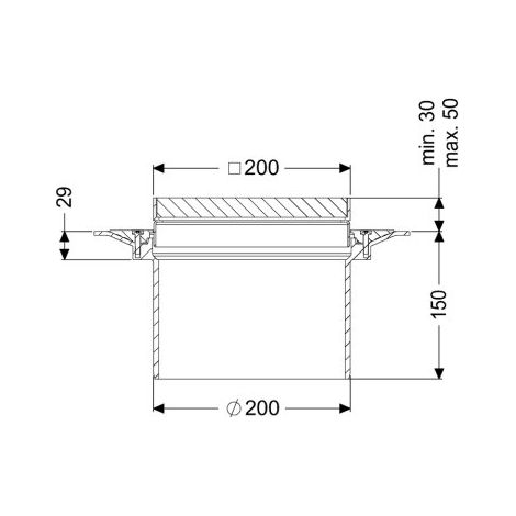 -Pièce supplémentaire Variofix System 200, grille, V2A, L 15