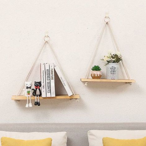 Freistehendes Wandregal, freistehender Wohnzimmer-Sockel, Wandablage, 2 Stück, buntes Zeitungspapier, 40 cm