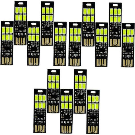 15 wiederaufladbare LED-USB-Lampen mit Touch-Steuerung für Camping, Wandern, Arbeit und Notbeleuchtung