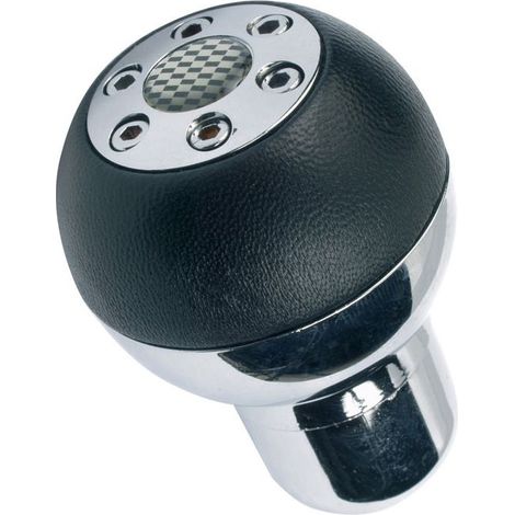 Pomello pellecromo effetto cromato con 4 riduttori in gomma