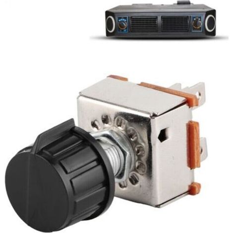 Interrupteur universel de ventilateur AC, 3 vitesses, contrôle du Volume de la climatisation, rotatif avec bouton en plastique (1/4)
