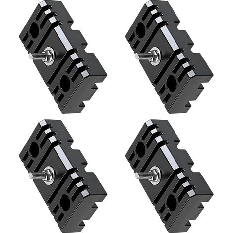 Lot de 4 supports de fixation pour climatisation extérieure - Base antichoc - Support de remplacement pour le conditionnement (1/4)