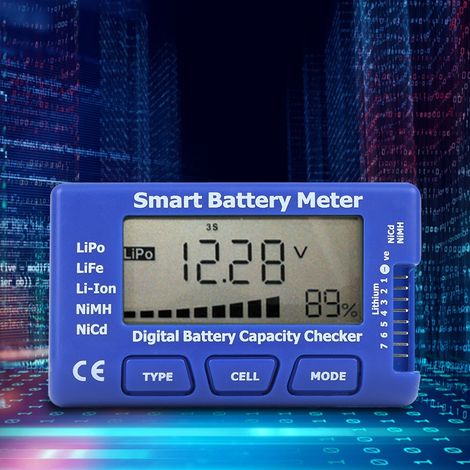 Testeur de capacité de batterie numérique intelligent 5 en 1 avec écran LCD (1/5)