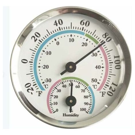 Thermo hygromètre, hygromètre de température, thermomètre intérieur et hygromètre intérieur, pour intérieur ou extérieur, résistant aux hautes températures (couleur) (1/3)