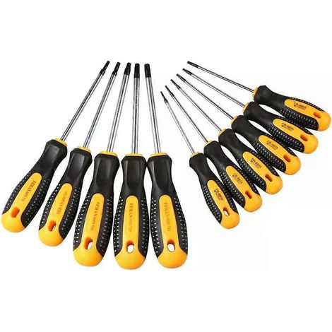 CR-V Sicherheitsloch-Torx-Schraubendreher-Kombinationsset mit magnetischem Schraubendreherbit T5-T30 für Telefon- und Computerreparaturen – Handwerkzeug (1/4)