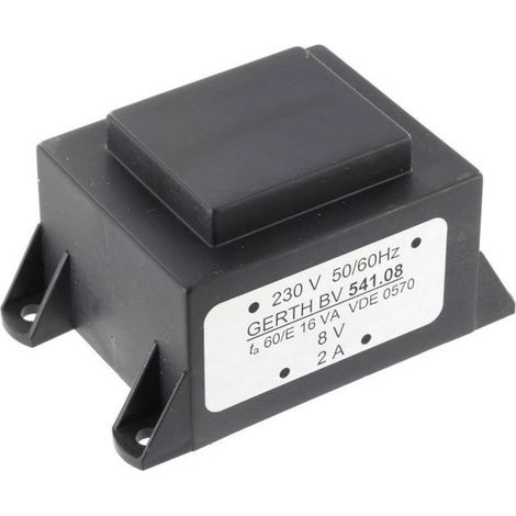 Gerth PTA541801 Printtransformator 1 x 230 V 1 x 18 V/AC 16 VA 888 mA (1/3)