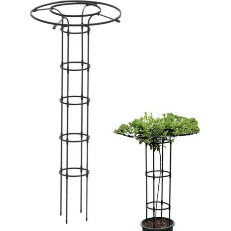 Jardin, Tuteur Plante Grimpante, Jardin Tuteurs Plantes, Treillis Fleur Soutien Arche Jardin en Forme Tour pour Plantes Grimpantes, 180cm (1/5)