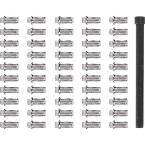 50 vis de moyeu de jantes de voiture RC, vis en acier inoxydable pour crawler RC 1/10, M3