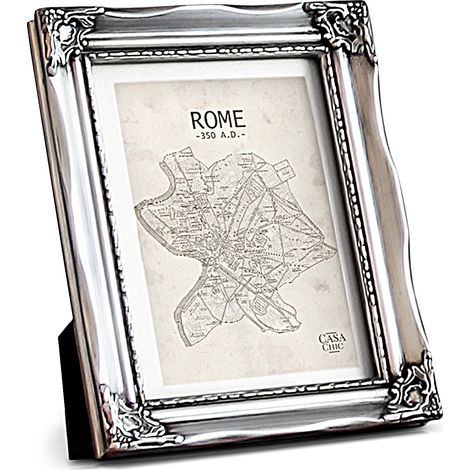 Cadre photo - regent casa chic by Blumfeldt - 17 x 12 cm - verre rococo - argent (1/5)