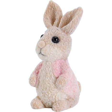Statue Lapin De Pâques - Figurine Résine 7 Cm - Décoration De Table, Étagère Ou Commode - Pour Printemps Et Fêtes - 1 Pièce (1/5)