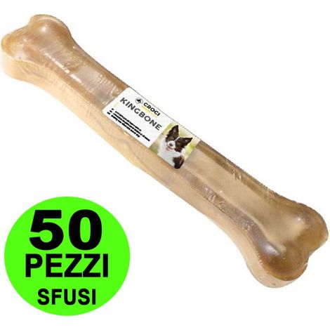 Knochen King Bone Lose aus Rindsleder 50 Stück zu je 35 g und 10 cm