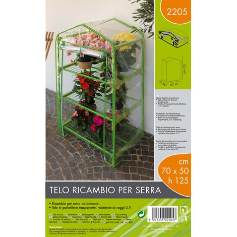 Telo ricambio serra (70x50x125 cm) verde chiaro
