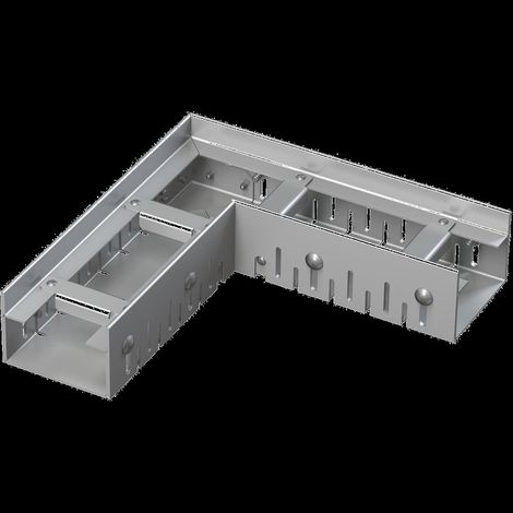 Alcadrain Eckige Entwässerungsrinne 75 mm verstellbar, Edelstahl (1/2)