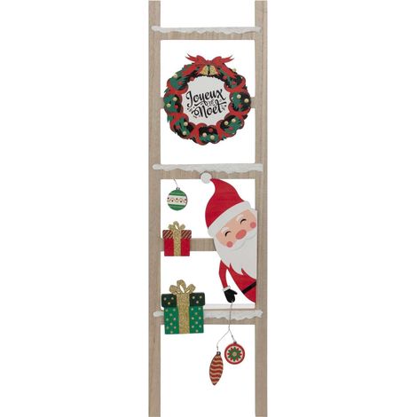 Décoration de Noël pancarte échelle