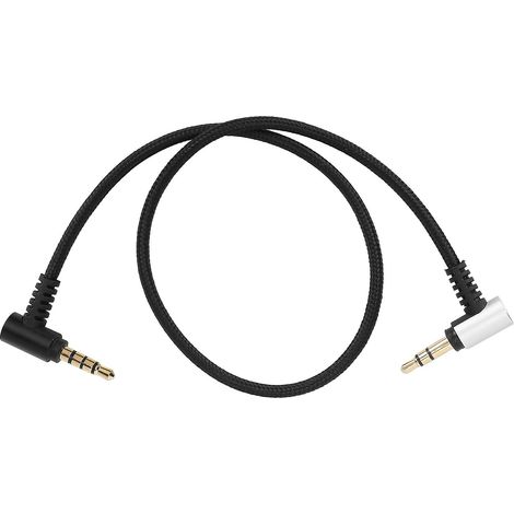 Câble adaptateur multifonctionnel TRS vers TRRS 3,5 mm pour RODE SC7, 35 cm, haute qualité. (1/5)