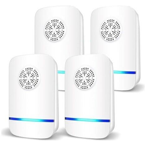 Répulsif Ultrasonique pour Souris 4 Pack.Anti-Rats.Silencieux.Non-Toxique. Efficace Contre Les Souris et Les Rats. sans Radiation Répulsif à Ultrasons Anti Rongeurs (1/4)