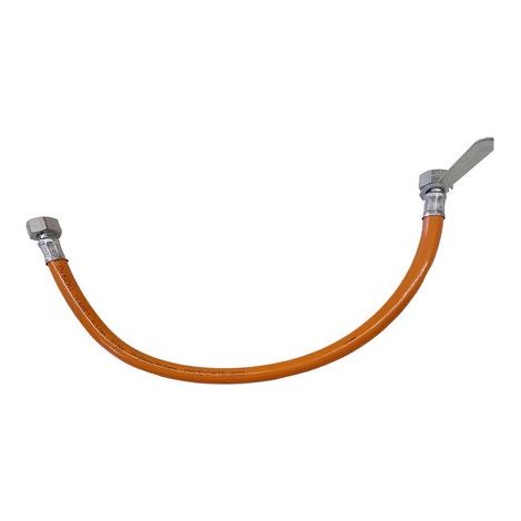 FLESSIBILE GAS FF IN GOMMA CON CHIAVETTA 30 BAR cm 50
