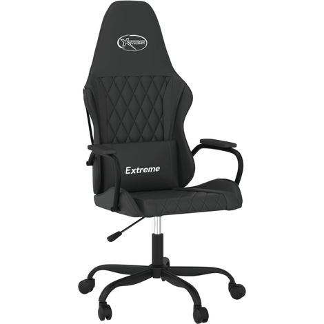 Gaming-Stuhl mit Massagefunktion Schwarz Kunstleder vidaXL (1/5)