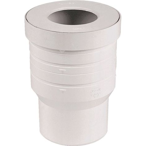 manchette pvc avec joint - pour wc - diamètre 110 mm - nicoll
