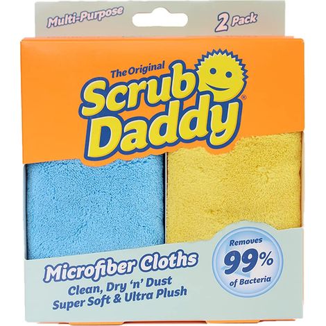 Chiffon Microfibre de Nettoyage - Lavables et Réutilisables, Lavette Menage Multi-Usage Absorbante pour Maison, Cuisine, Salle de Bain, Vitres - Lot de 2 (1/5)