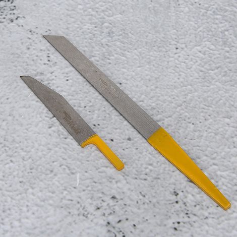 2 pièces 6 Long et court Couteau à graver à lame plate (1/5)