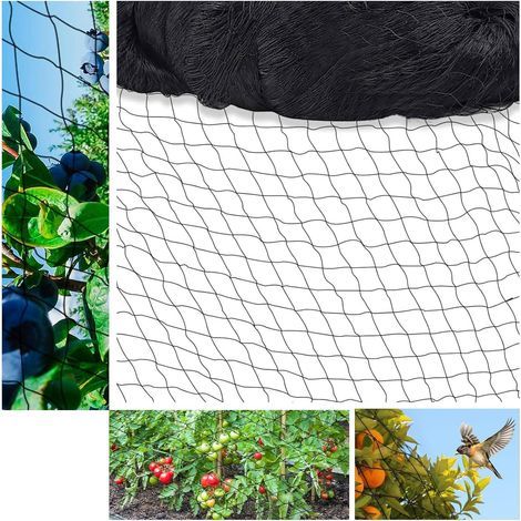 Filet Anti Oiseaux Voliere - Filet Poules de Protection Mailles de 25mm x 25 mm - Polyvalente Filet Anti Pigeon pour Plante (15m x 15m) (1/5)