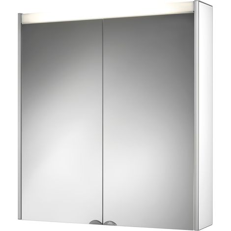 Spiegelschrank DekorALU LS weiß, Aluminium