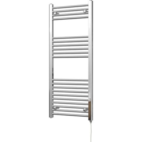 Zennor - Chrome Electric Towel Rail H1200mm x W500mm Straight 300w Standard (1/3)