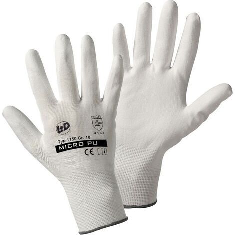 Leipold Doehle Micro-PU knitted 1150-8 Nylon Arbeitshandschuh Größe (Handschuhe): 8, M EN 388 CAT (1/4)