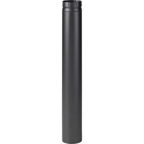 ALA 2000 Q40100500100 Aeternum Tubo Smaltato per Stufa a Legna Ø 150 mm H 1000 mm Saldatura Laser GASTOP CE EN 1856-2 T600 colore Nero Opaco (1/2)