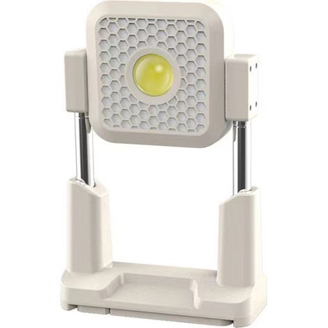 Ortviai Lampe de travail solaire extérieure réglable en hauteur, lampe de camping portable avec modes lumineux multiples (fort/chaud/clignotant rouge) (1/3)