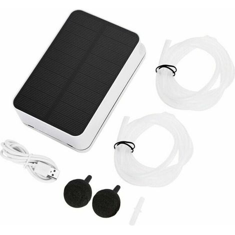 Oxygénateur étanche -Solaire étanche oxygénateur aérateur Pompe à Air oxygène pour Piscine extérieure étang d'urgence