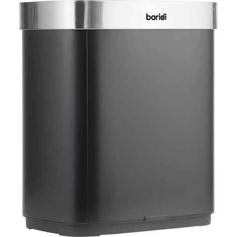 Sealey DH281 Sensor Bin 50L - Black/Stainless Steel